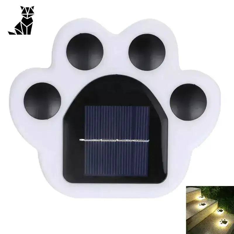 Słoneczne Lampy Ogrodowe łapy Kota Led Tytuł Domyślny Biały w Kształcie łapy Zasilany Energią Słoneczną