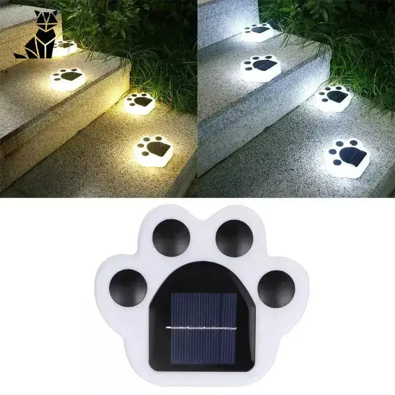 Słoneczne Lampy Ogrodowe łapy Kota Led Tytuł Domyślny Zasilany Energią Słoneczną łapa Druk