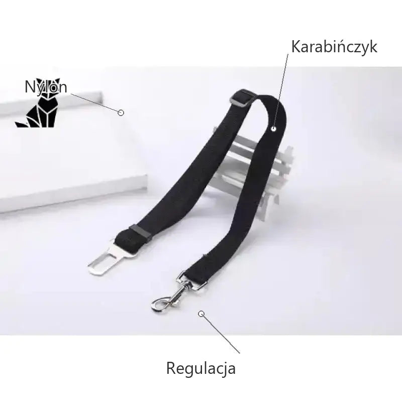Smycz dla Psa w Samochodzie Nylonowa z Karabińczykiem