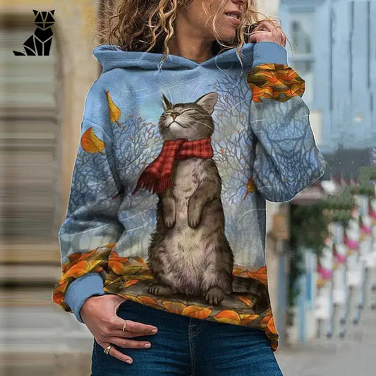 Stylowa Bluza z Kapturem dla Kota s