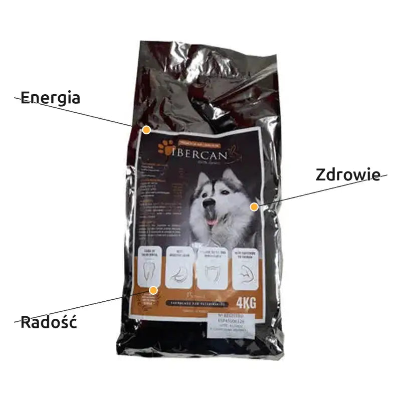 Sucha Karma dla Psa - Wołowina i Wieprzowina Iberyjska 4kg | Ibercan