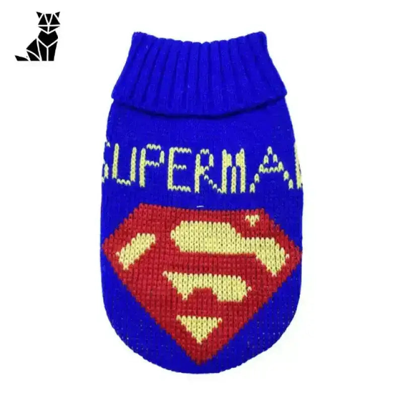 Świąteczny Sweter z Kotem Wygodny Unisex 13 / 6 Niebieski Dzianina Zwierzak
