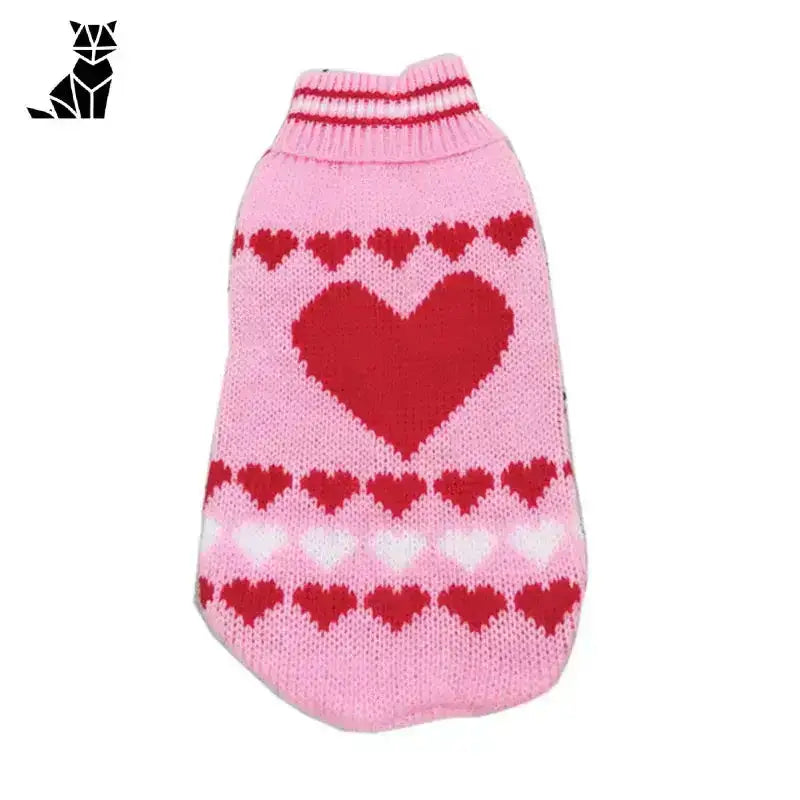 Świąteczny Sweter z Kotem Wygodny Unisex 4 / 6 Różowy Dzianina Zwierzak