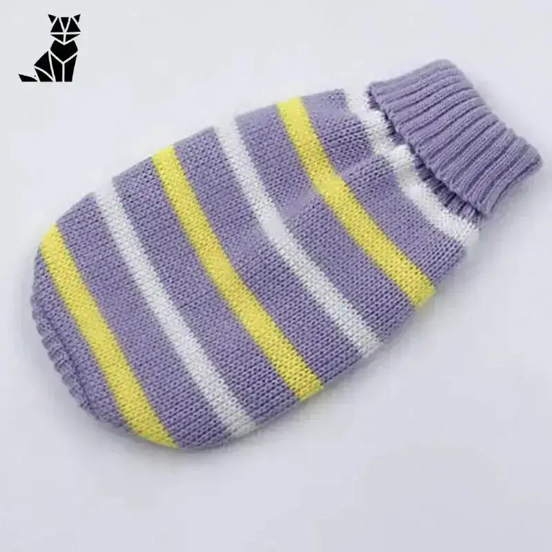 Świąteczny Sweter z Kotem Wygodny Unisex 9 / 6 w Paski Dzianina Zwierzak