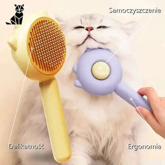 Szczotka dla Kota Długowłosego Ergonomiczna
