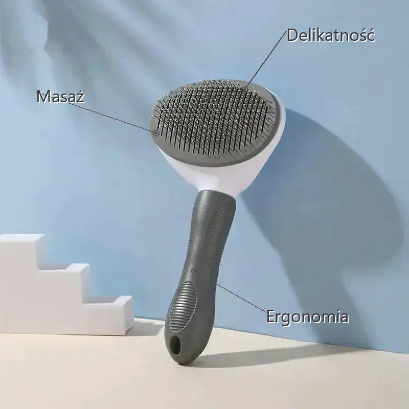 Szczotka dla Kota Krótkowłosego Codzienna Szary