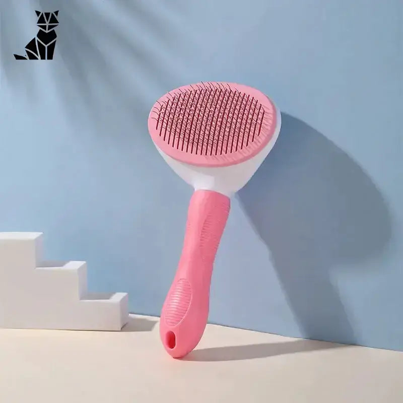 Szczotka dla Kota Krótkowłosego Komfort Plus Różowy Różowy Biały śliski