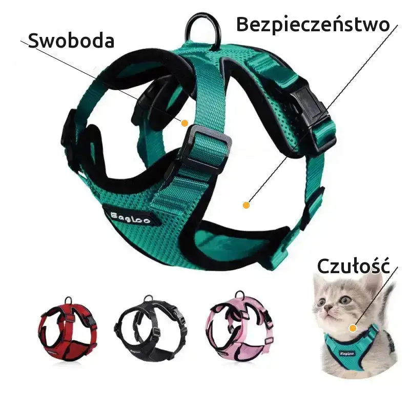 Szelki dla Kociąt Regulowane Oddychające