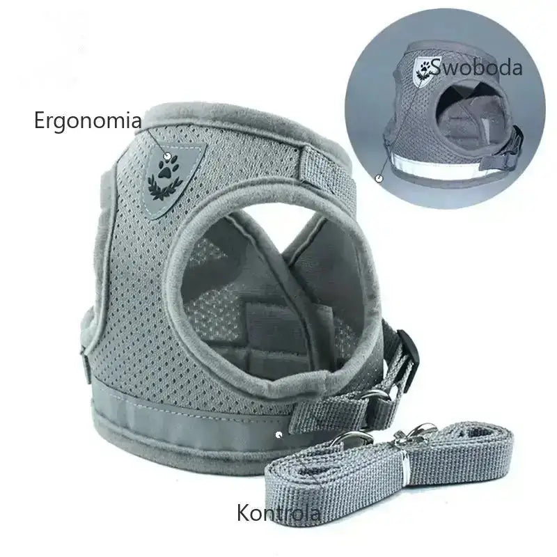 Szelki dla Kota Antyucieczkowe Ergonomiczne