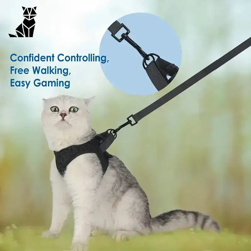 Szelki dla Kota s – Komfort i Bezpieczeństwo Srebro Pręgowany Kot