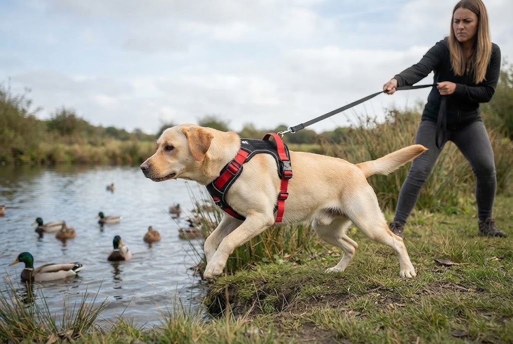 Labrador rusza z miejsca, Ty zostajesz na nogach