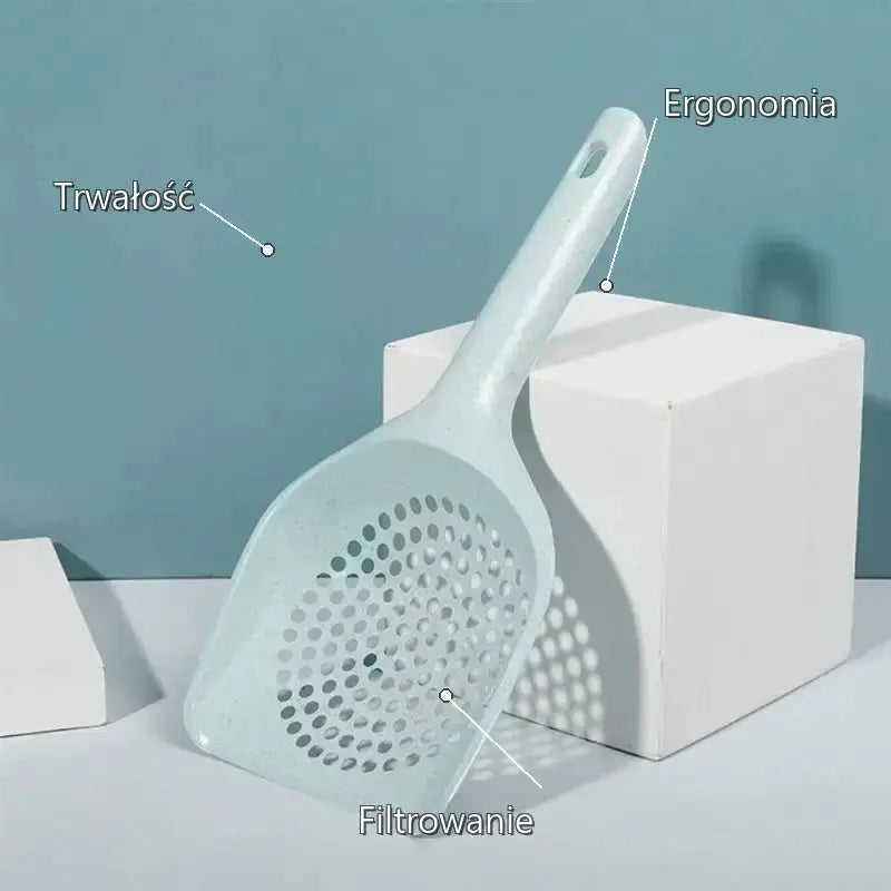 Szufelka do Kuwety Ergonomiczna dla Kota Niebieski