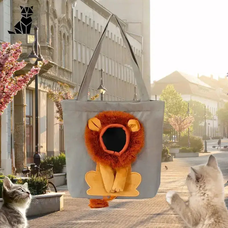 Torba dla Kota Liontrotter Stylowy Transporter Szary Szary Torba Torba
