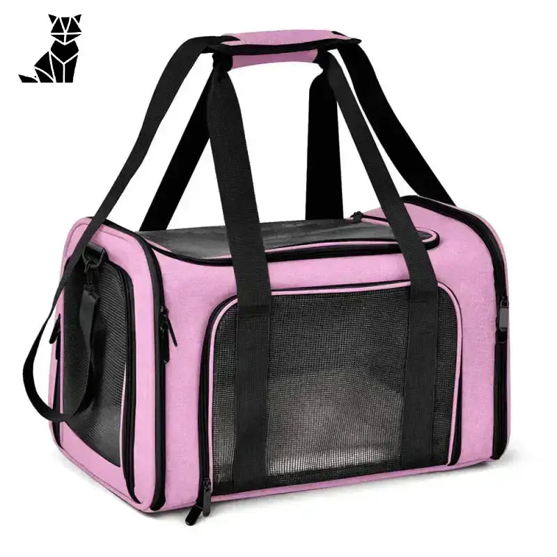 Torba do Transportu Psa – Wygoda i Styl Różowy / m (43x28x28cm)