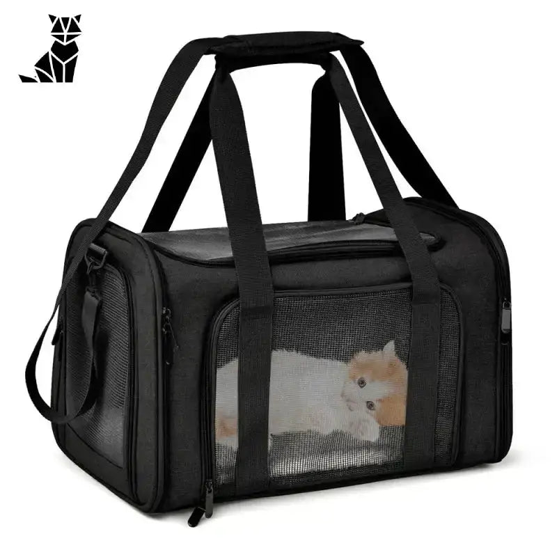 Torba Do Transportu Psa Zapewnia Twojemu Psu Wygodę i Bezpieczeństwo - Czarny / m (43x28x28cm)