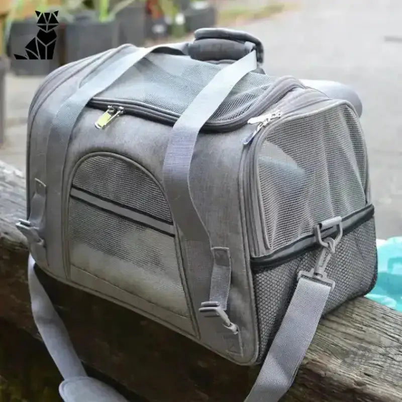 Torba Movincat dla Kota - Komfort w Podróży Szary Miękki Zwierzak