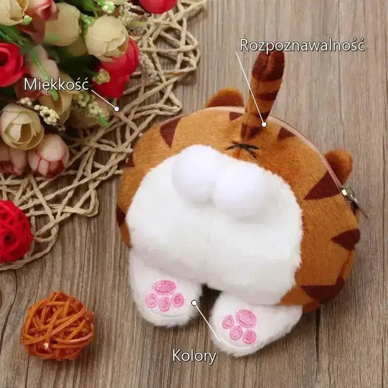 Torebka na Monety Kocia Zabawny Portfelik dla Kota
