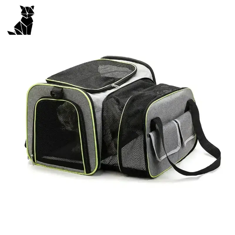 Transporter dla Kota: Komfort i Bezpieczeństwo w Podróży Szary Rozszerzalny Zwierzak