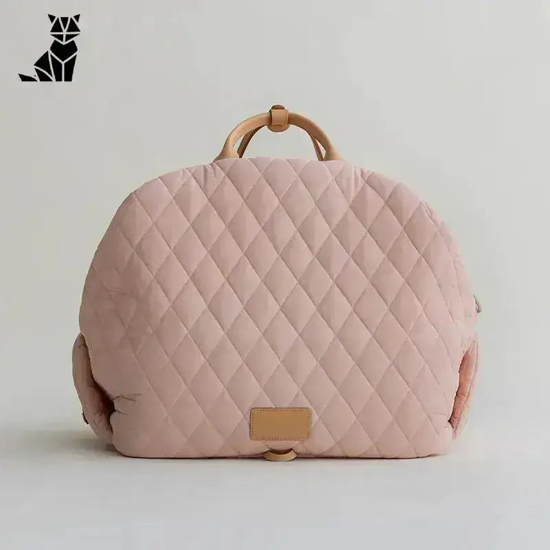 Transporter dla Psów i Kotów z Funkcją łóżka Róża / S: 44x22x34 Cm Pikowany Różowy Zwierzak