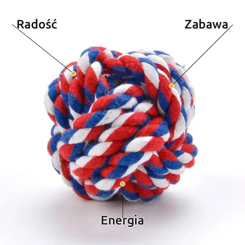 Ultra Odporna Piłka dla Psów z Liną Bawełnianą Tytuł Domyślny
