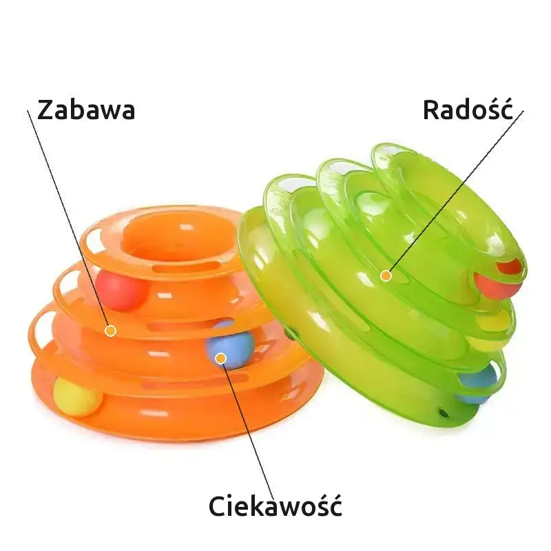 Wieża z Piłeczkami dla Kota Interaktywna