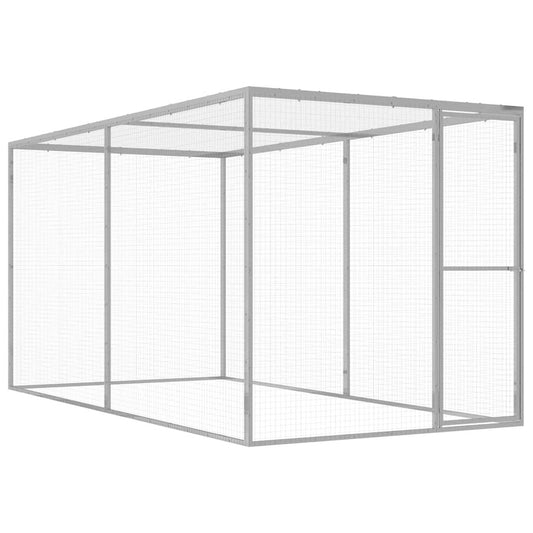 Woliera dla Kota do Ogrodu 3 x 1,5 x 1,5 m Stal Ocynkowana