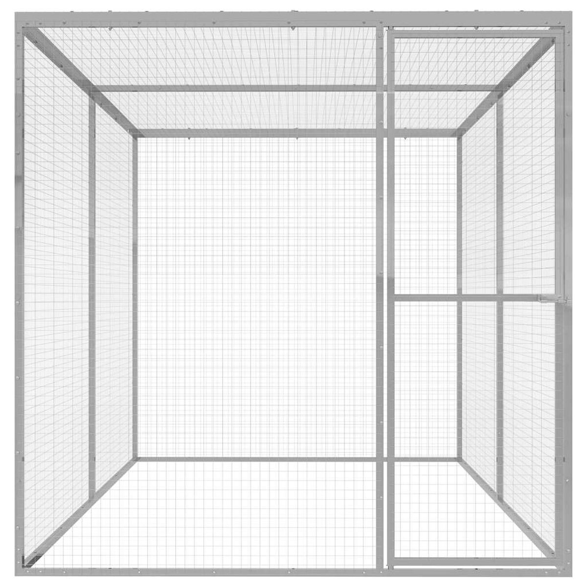 Woliera dla Kota do Ogrodu 3 x 1,5 x 1,5 m Stal Ocynkowana – widok 2