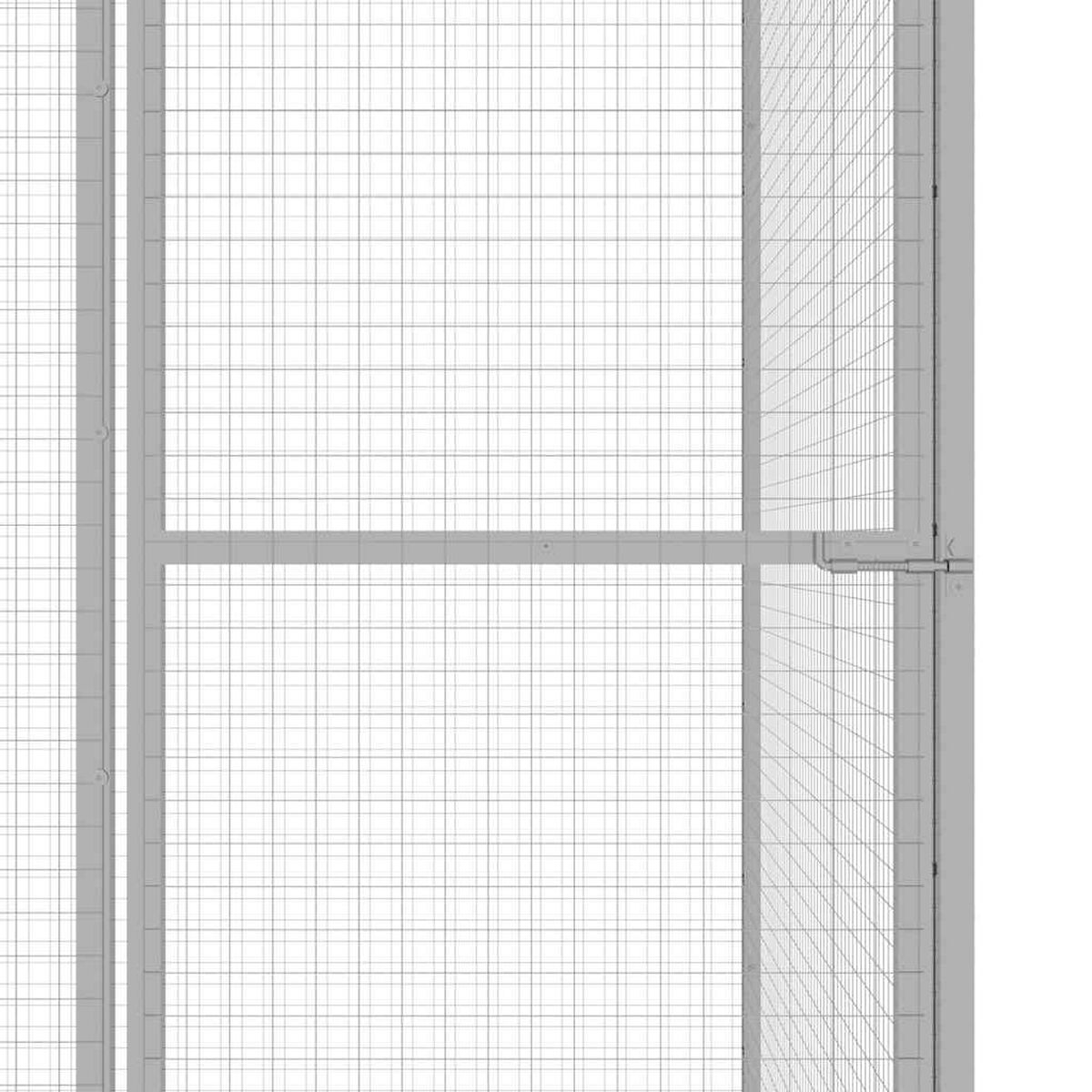 Woliera dla Kota do Ogrodu 3 x 1,5 x 1,5 m Stal Ocynkowana – widok 4