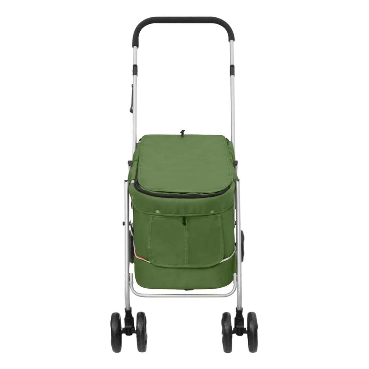 Wózek Spacerowy dla Psa Składany do 15 kg 100x49x96 cm Zielony – widok 4