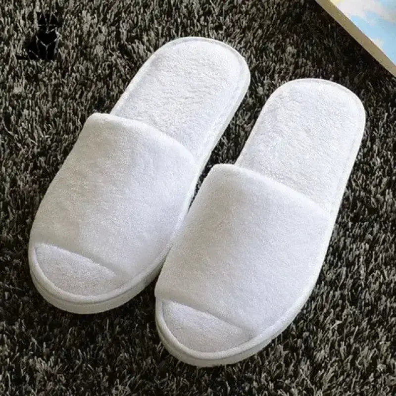 Wygodne Damskie Kapcie na Każdą Porę Roku Biały / 36-39 Para Biały Otwarte Palce