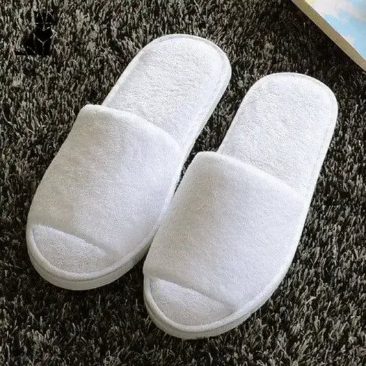 Wygodne Damskie Kapcie na Każdą Porę Roku Biały / 36-39 Para Biały Otwarte Palce