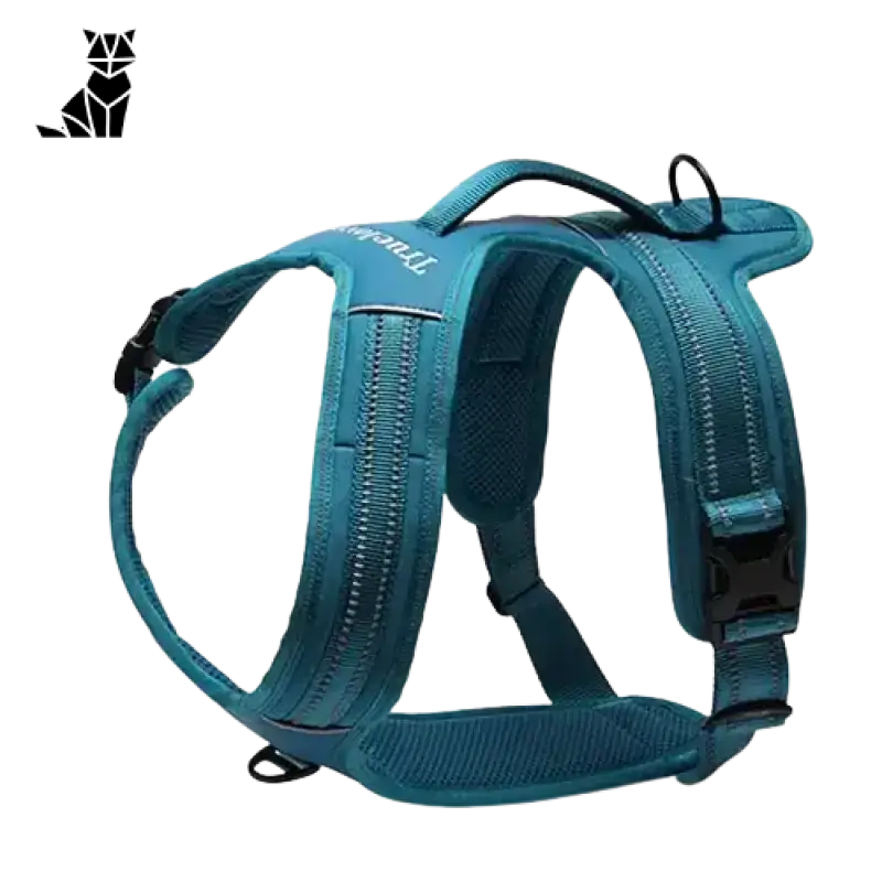 Wytrzymała Uprząż dla Psów z Nylonowego Płótna Oxford Niebieski / Xs Turkus Wyściełany Pies