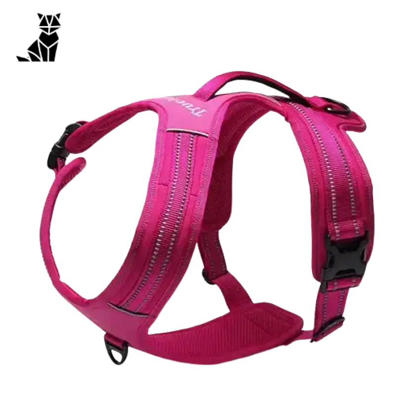 Wytrzymała Uprząż dla Psów z Nylonowego Płótna Oxford Róża / Xs Jasny Różowy Pies