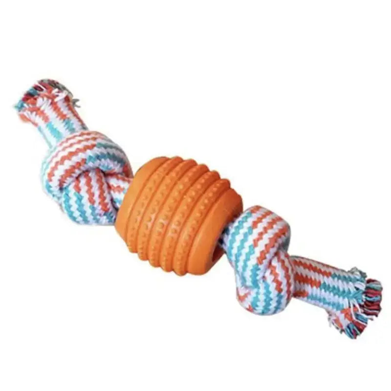 Wytrzymała Zabawka dla Psa na każdy Dzień Pomarańczowy Zawiązany Lina Pies