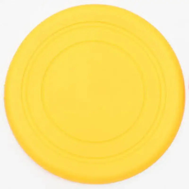 Wytrzymałe Dyski dla Psów Silikonowe Latające żółty Runda żółty Frisbee