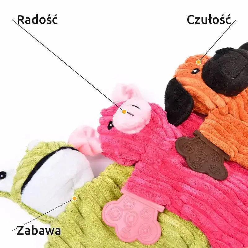 Zabawny Pluszowy Zwierzak z Dźwiękiem dla Psów
