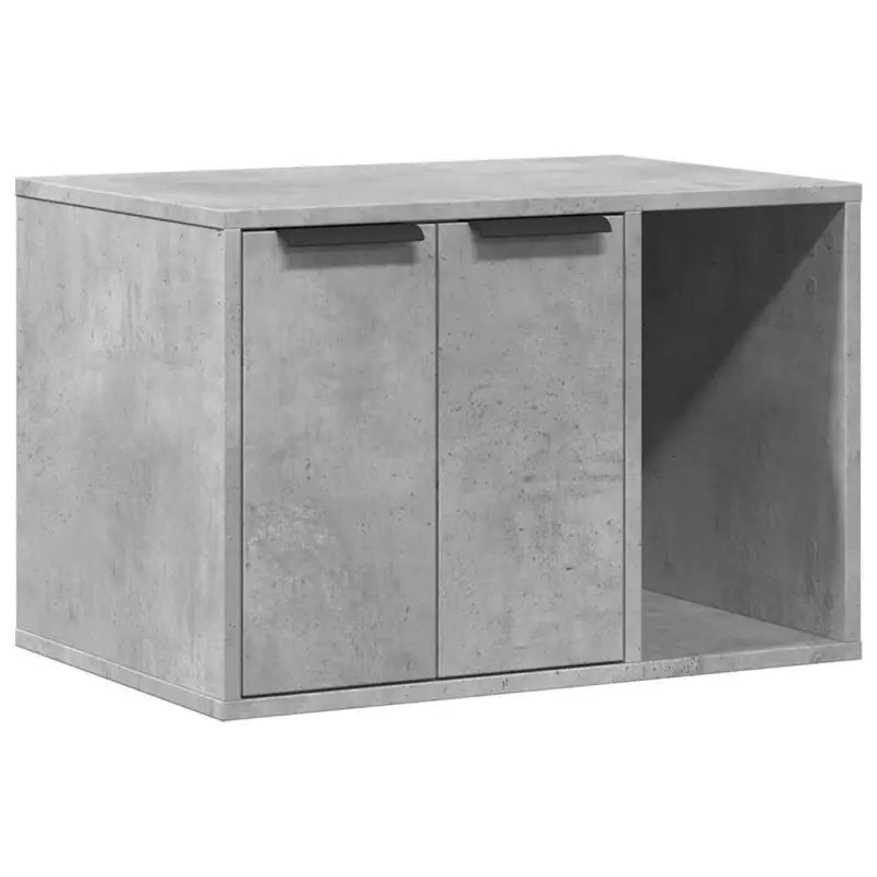 Zamknięta Kuweta dla Kota 60x40x40cm Szarość Betonu