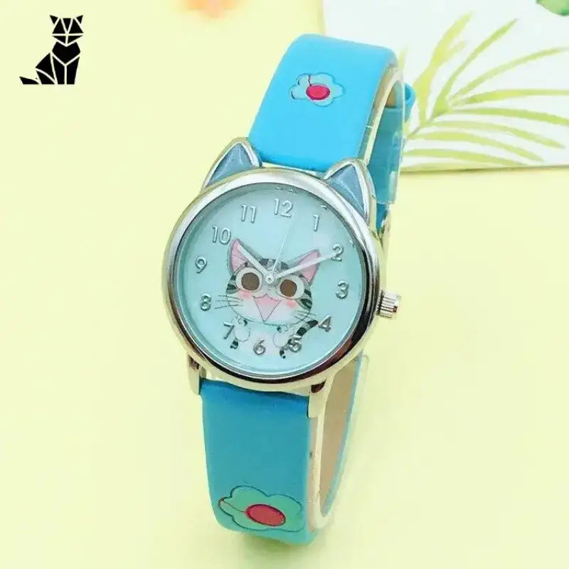 Zegarek z Kotem Dziecięcy Kwarcowy Kawaii Dziecka Analogowy Zegarek